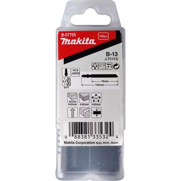 Makita B-07705 Decoupeerzgb hout 79mm T111C Makita B-07705 Decoupeerzgb hout 79mm T111C