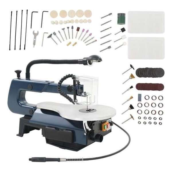 Figuurzaagmachineset 125 W 252 mm 108-delig Figuurzaagmachineset 125 W 252 mm 108-delig