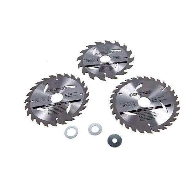 Silverline 3 delige Zaagbladenset 180mm Silverline 3 delige Zaagbladenset 180mm