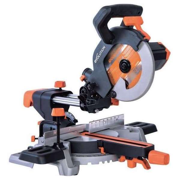 EVOLUTION - EVOLUTION 210 SMS+ TCT MULTIFUNCTIONELE GLIJDENDE VERSTEKZAAG - DIA 210 MM - 1500W - 11.2KG EVOLUTION - EVOLUTION 210 SMS+ TCT MULTIFUNCTIONELE GLIJDENDE VERSTEKZAAG - DIA 210 MM - 1500W - 11.2KG