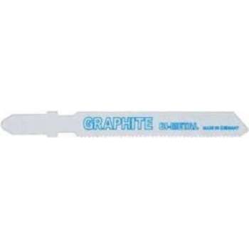 Graphite Decoupeerzaagjes, T-aansluiting, 75mm, 21tpi, Metaal En Inox, 2 Stuks Op Blister, Hss-bi Metaal