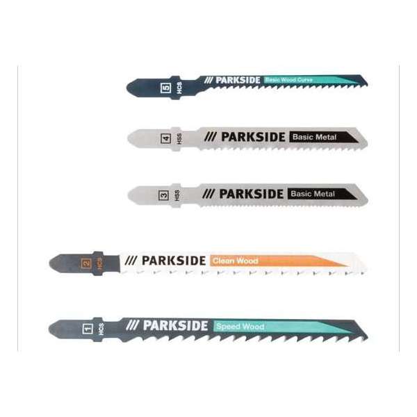 PARKSIDE® Zaagbladenset voor Decoupeerzagen 5 delige set - Voor hout, kunststof en metaal PARKSIDE® Zaagbladenset voor Decoupeerzagen 5 delige set - Voor hout, kunststof en metaal