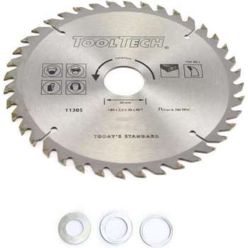 Tooltech Zaagblad Cirkelzaag 180mm, 40 Tanden ATB