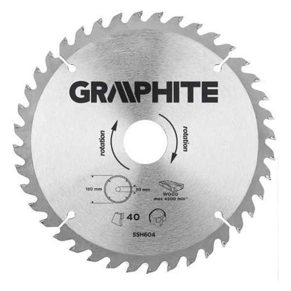 GRAPHITE Cirkelzaagblad 180 mm, 40 tands, Hout GRAPHITE Cirkelzaagblad 180 mm, 40 tands, Hout