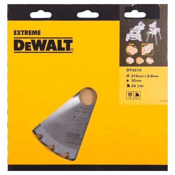 DeWalt Cirkelzaagblad Extreme - Stationair DT4310 DeWalt Cirkelzaagblad Extreme - Stationair DT4310
