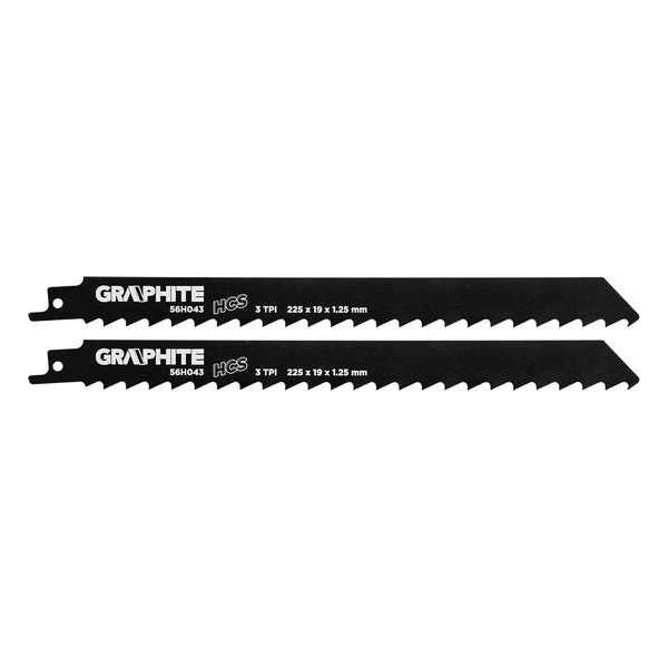 Recipro Zaagblad 225 x 19 x 1,25 mm 3 TPI , 2 stuks Recipro Zaagblad 225 x 19 x 1,25 mm 3 TPI , 2 stuks