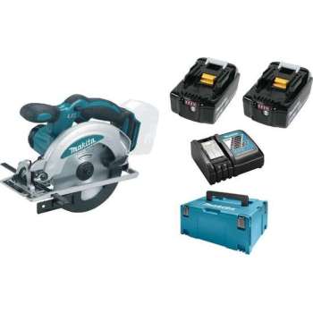 Makita DSS610RMJ 18V Li-Ion Accu cirkelzaag set (2x 4.0Ah accu) in Mbox - 165mm
