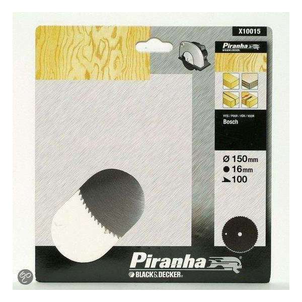 Piranha Cirkelzaagblad Chroom Vanadium, 150x16mm 100 tanden X10015 Piranha Cirkelzaagblad Chroom Vanadium, 150x16mm 100 tanden X10015