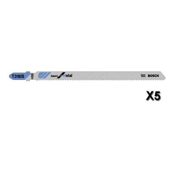 Bosch - Decoupeerzaagblad T 318 B Basic for Metal - 5 stuks Bosch - Decoupeerzaagblad T 318 B Basic for Metal - 5 stuks