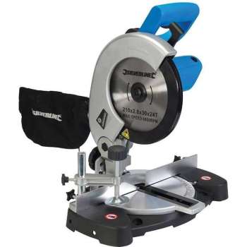 Silverline 1400 W gecombineerde verstekzaag, 210 mm