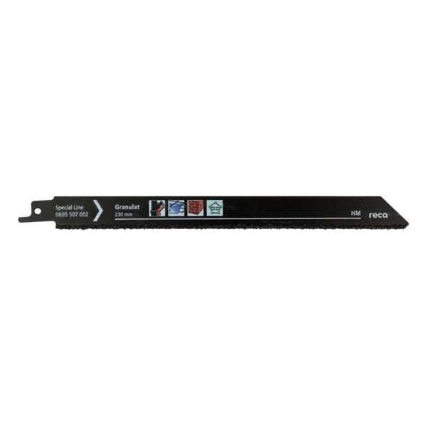 Reca Reciprozaagblad Granulat 230 mm HM voor gietijzer, baksteen, keramiek epoxy (2 stuks) Reca Reciprozaagblad Granulat 230 mm HM voor gietijzer, baksteen, keramiek epoxy (2 stuks)