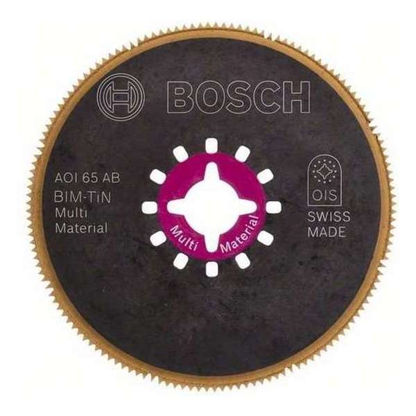 Bosch - BIM-TiN segmentzaagblad AOI 65 AB Multi Material 65 mm Bosch - BIM-TiN segmentzaagblad AOI 65 AB Multi Material 65 mm