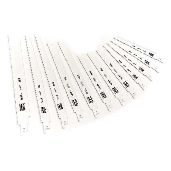 12 Delige Bi-Metaal Reciprozaagbladen Set 12 Delige Bi-Metaal Reciprozaagbladen Set
