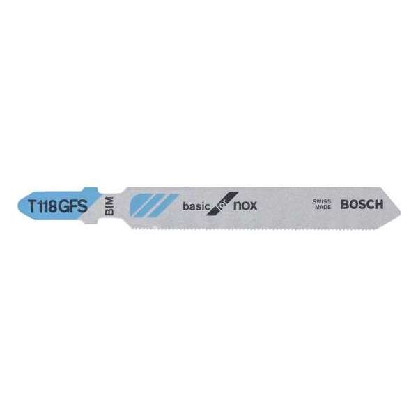 Bosch - Decoupeerzaagblad T 118 GFS Basic for Inox - 3 stuks Bosch - Decoupeerzaagblad T 118 GFS Basic for Inox - 3 stuks