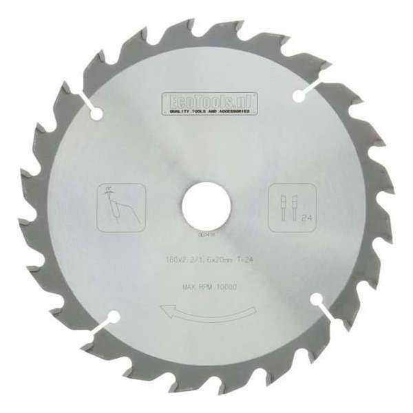 Cirkelzaagblad - HM - 160 x 2,2 x 20 - 24T - (TS-55) Cirkelzaagblad - HM - 160 x 2,2 x 20 - 24T - (TS-55)