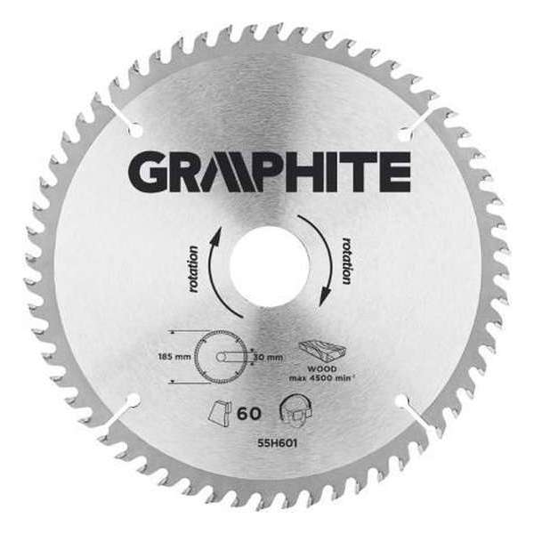 GRAPHITE Cirkelzaagblad 185 mm, 60 tands, Hout GRAPHITE Cirkelzaagblad 185 mm, 60 tands, Hout