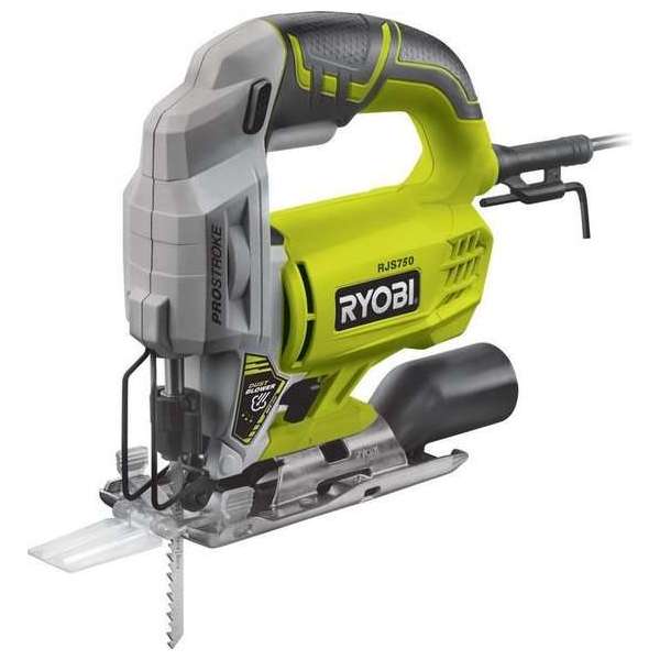 Ryobi RJS750-G Decoupeerzaagmachine - 500W - D-greep - variabel Ryobi RJS750-G Decoupeerzaagmachine - 500W - D-greep - variabel