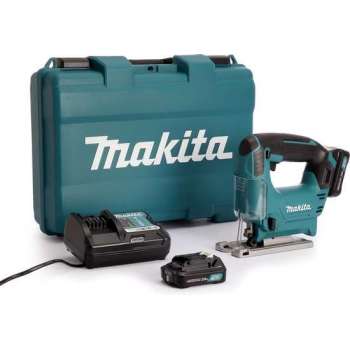 Makita JV101DSAE 10.8V Li-Ion Schuifaccu decoupeerzaag set (2x 2.0Ah accu) in koffer - D-greep