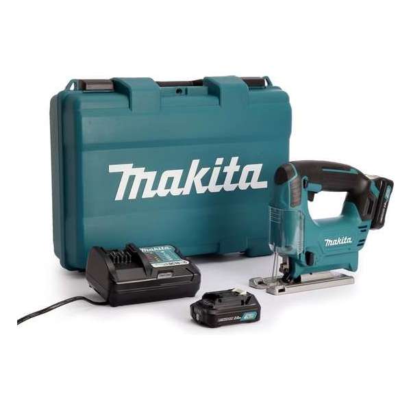Makita JV101DSAE 10.8V Li-Ion Schuifaccu decoupeerzaag set (2x 2.0Ah accu) in koffer - D-greep
