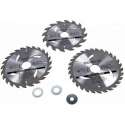 Silverline TCT Cirkelzaag bladen 3 pk van 180 tot 190mm