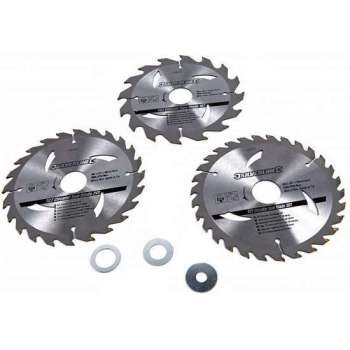 Silverline TCT Cirkelzaag bladen 3 pk van 180 tot 190mm