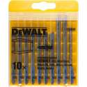DeWalt DT2292 10 delig Decoupeerzaagblad set in cassette - Metaal