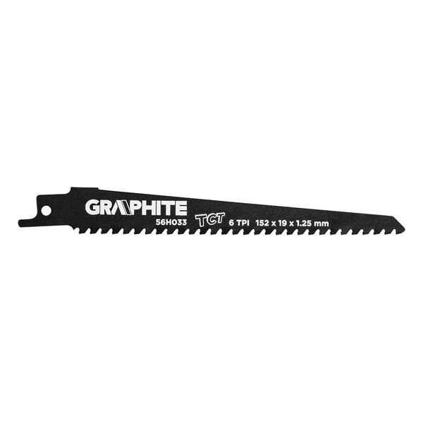 Recipro Zaagblad TCT 152 x 19 x 1,25 mm 6 TPI Recipro Zaagblad TCT 152 x 19 x 1,25 mm 6 TPI