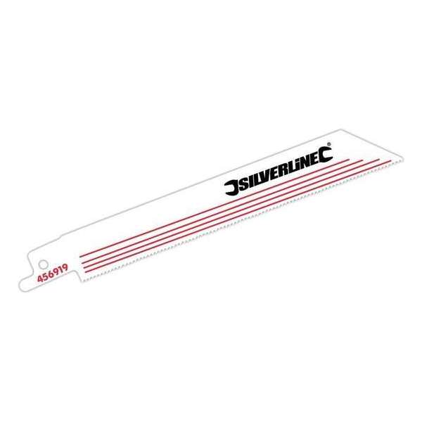 Silverline Reciprozaagblad, 18 tpi, 5 pk. 150 mm Silverline Reciprozaagblad, 18 tpi, 5 pk. 150 mm