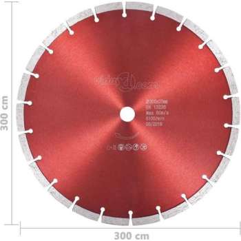 vidaXL Diamantzaagblad 300 mm staal  VDXL_143239