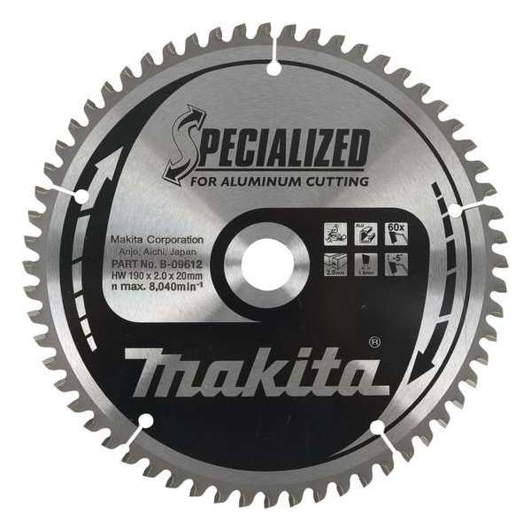 Makita B-56552 Zaagb alu 165x20x1,8 60T 5g Makita B-56552 Zaagb alu 165x20x1,8 60T 5g