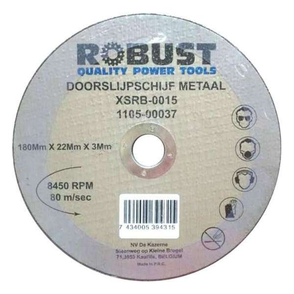 Doorslijpschijf Metaal Robust XSRB-0019 180Mm X 22Mm X 3Mm Set 5 Stuks Doorslijpschijf Metaal Robust XSRB-0019 180Mm X 22Mm X 3Mm Set 5 Stuks
