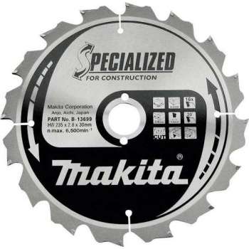 Makita B-13683 Zaagb bouw 190x30x3,0 12T 20g