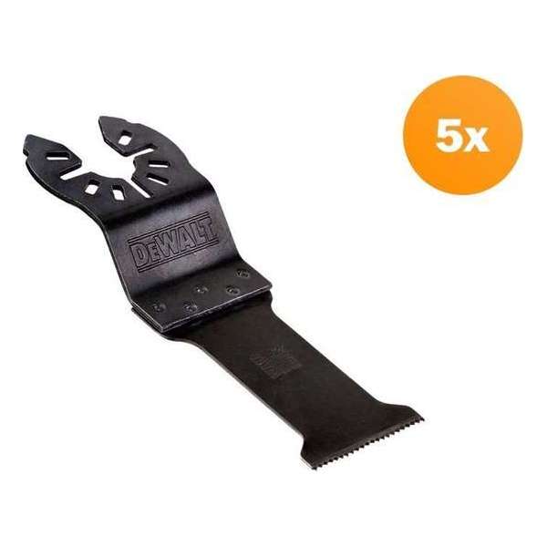 DeWalt DT20723 BiM multitool zaagblad voor hout en nagels - 30mm (5st) DeWalt DT20723 BiM multitool zaagblad voor hout en nagels - 30mm (5st)