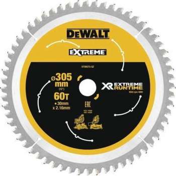 DeWALT DT99575 XR Cirkelzaagblad 305x30mm 60T