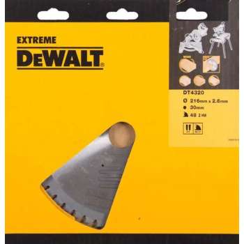 DeWALT DT4320 Cirkelzaagblad 216x30mm 48T ATB Universeel