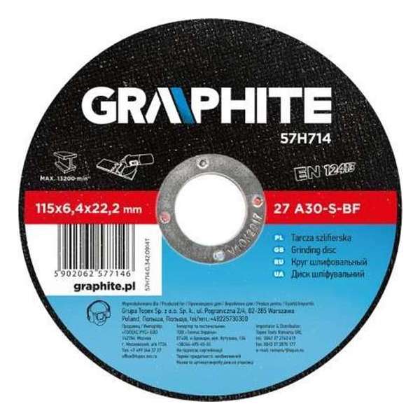 Graphite Afbraamschijf 115mm Metaal Graphite Afbraamschijf 115mm Metaal