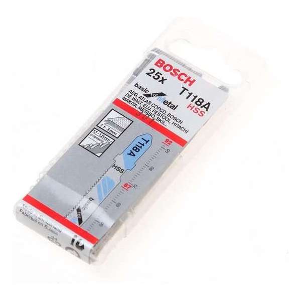 Bosch - Decoupeerzaagblad T 118 A Basic for Metal Bosch - Decoupeerzaagblad T 118 A Basic for Metal