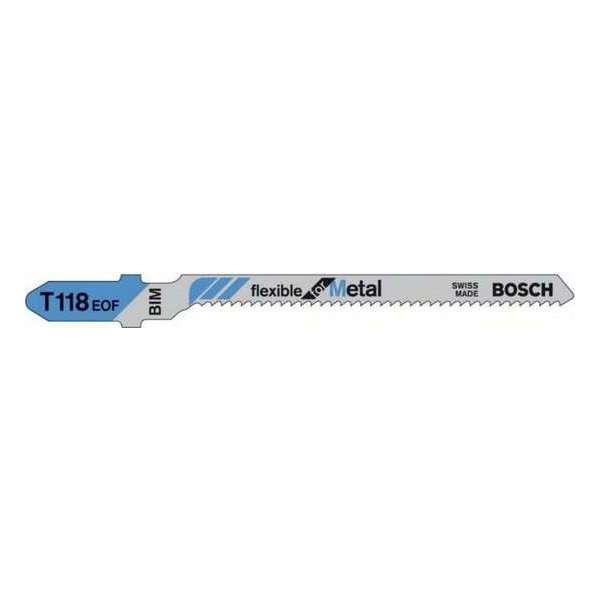 Bosch - Decoupeerzaagblad T 118 EOF Flexible for Metal - 5 stuks Bosch - Decoupeerzaagblad T 118 EOF Flexible for Metal - 5 stuks