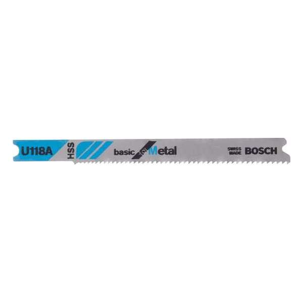 Bosch - Decoupeerzaagblad U 118 A Basic for Metal - 3 stuks Bosch - Decoupeerzaagblad U 118 A Basic for Metal - 3 stuks