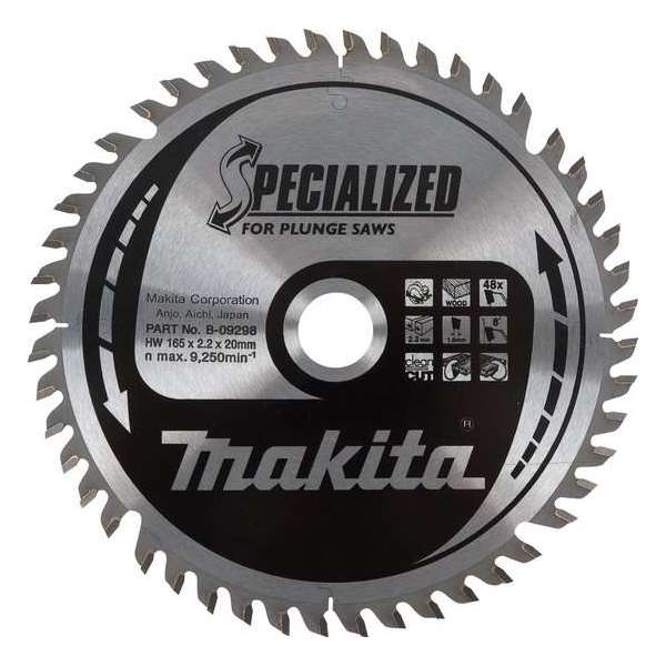 Makita B-09282 Specialized Cirkelzaagblad - 165 x 20 x 28T - Hout Makita B-09282 Specialized Cirkelzaagblad - 165 x 20 x 28T - Hout