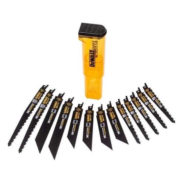 DeWalt DT99550 13 Delige Reciprozaagblad - 152-230mm - Metaal / Hout met spijkers DeWalt DT99550 13 Delige Reciprozaagblad - 152-230mm - Metaal / Hout met spijkers