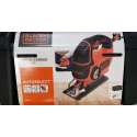 Black + Decker KS801SEK5A-QS decoupeerzaag, 550 W, zaagdiepte, 5 mm metaal & 80 mm, hout, 5 messen, in gereedschapskist
