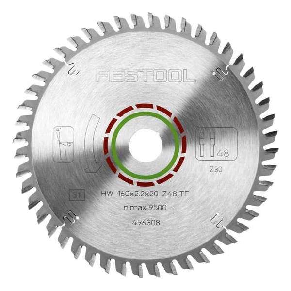 Festool Cirkelzaagblad 48 tanden TF diameter 160 x 2.2 x 20mm (Prijs per stuk) Festool Cirkelzaagblad 48 tanden TF diameter 160 x 2.2 x 20mm (Prijs per stuk)