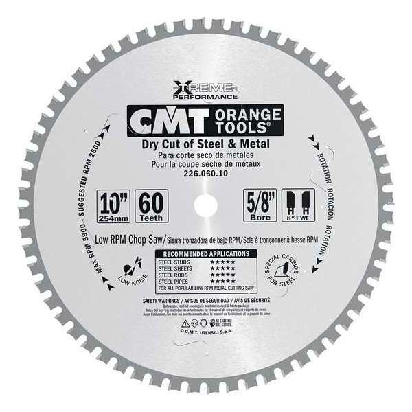 CMT 226.060.10M HW Mega Cirkelzaagblad - 254 x 30 x 60T - Metaal/Staal CMT 226.060.10M HW Mega Cirkelzaagblad - 254 x 30 x 60T - Metaal/Staal