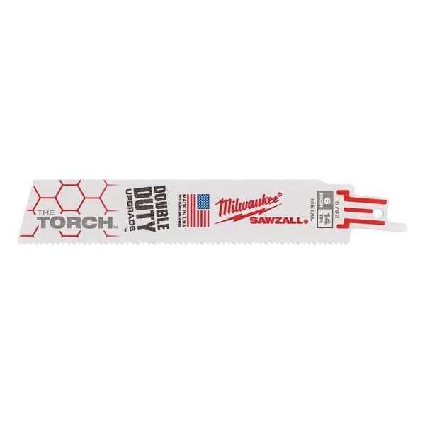 Milwaukee 48005782 Torch Reciprozaagblad - 150 x 14TPI - Metaal (5st) Milwaukee 48005782 Torch Reciprozaagblad - 150 x 14TPI - Metaal (5st)
