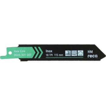 Reca Reciprozaagblad RVS Inox 18 tpi 115 mm HM voor RVS 2-4 mm en epoxy (5 stuks)