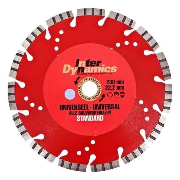 InterDynamics diamantzaagblad standard universeel InterDynamics diamantzaagblad standard universeel