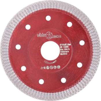 vidaXL Diamantzaagblad met gaten 115 mm staal  VDXL_143245