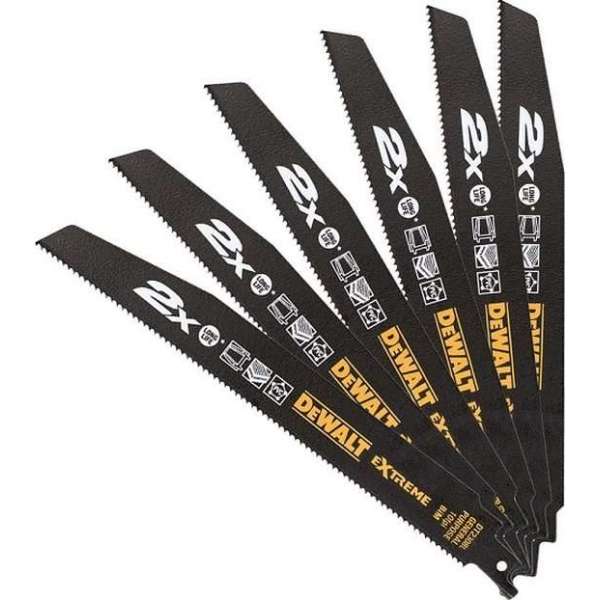 DeWalt DT2301L Reciprozaagblad - 152 x 2,5mm - Universeel (5st) DeWalt DT2301L Reciprozaagblad - 152 x 2,5mm - Universeel (5st)
