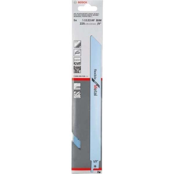 Bosch - Reciprozaagblad S 1122 AF Flexible for Metal - 5 stuks Bosch - Reciprozaagblad S 1122 AF Flexible for Metal - 5 stuks